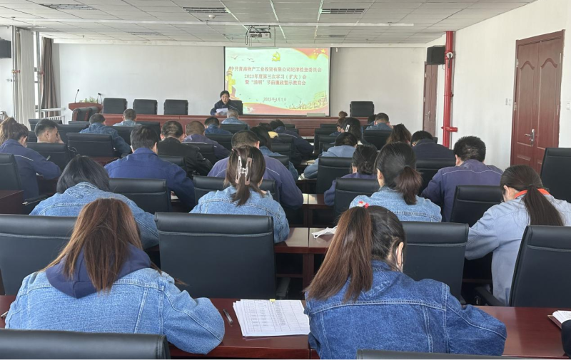 工投公司紀委召開2023年度第三次學習（擴大）會 暨&ldquo;清明節&rdquo;前廉政警示教育會